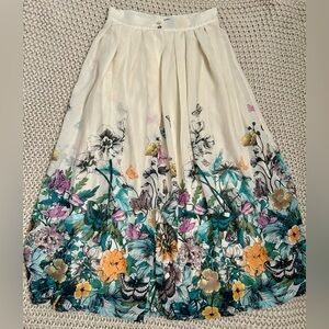 H&M Floral Midi Skirt